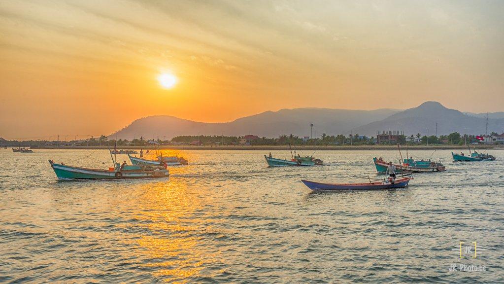 Paysage - Couché de soleil - Kampot